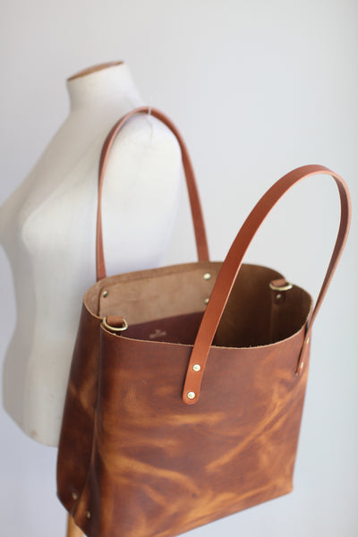The Scout Classic Leather Tote - Butterscotch