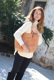 The Scout Classic Leather Tote - Caramel