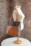 The Jayne Waxed Canvas and Leather Tote - Bag - Maycomb Mercantile - 3