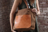 The Jayne Waxed Canvas and Leather Tote - Bag - Maycomb Mercantile - 12
